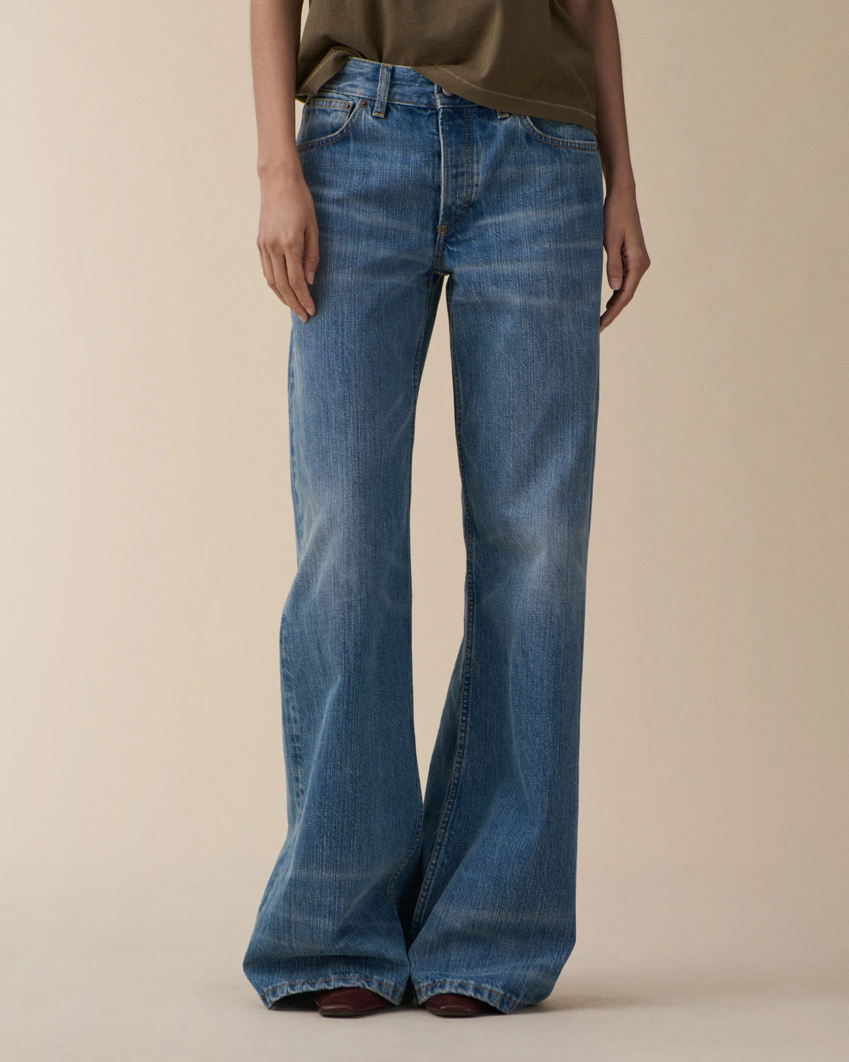 Jeanerica Kyoto Mid Blue Righe