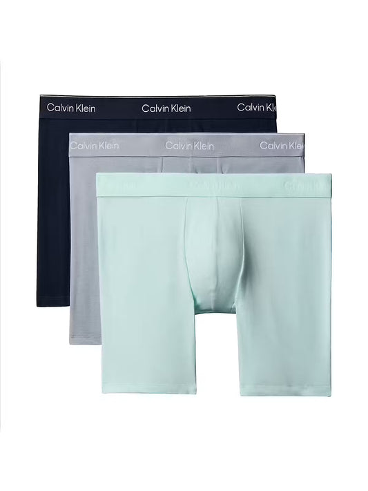 Calvin Klein 3 pack Boxer Brief Shoreline W/Dtm Wb/Misty grey w