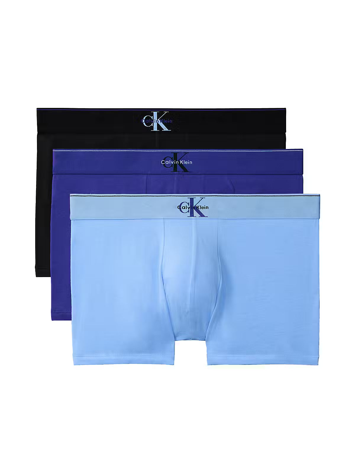 Calvin Klein 3 pack Trunk Black w/Blue River Fog/Blue River - Mojo Independent Store