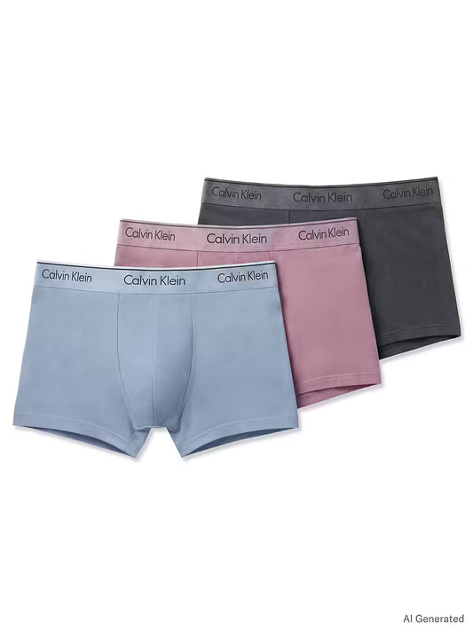 Calvin Klein 3 pack Trunk Turbulence/Breezy Blue/Soft Mauve - Mojo Independent Store