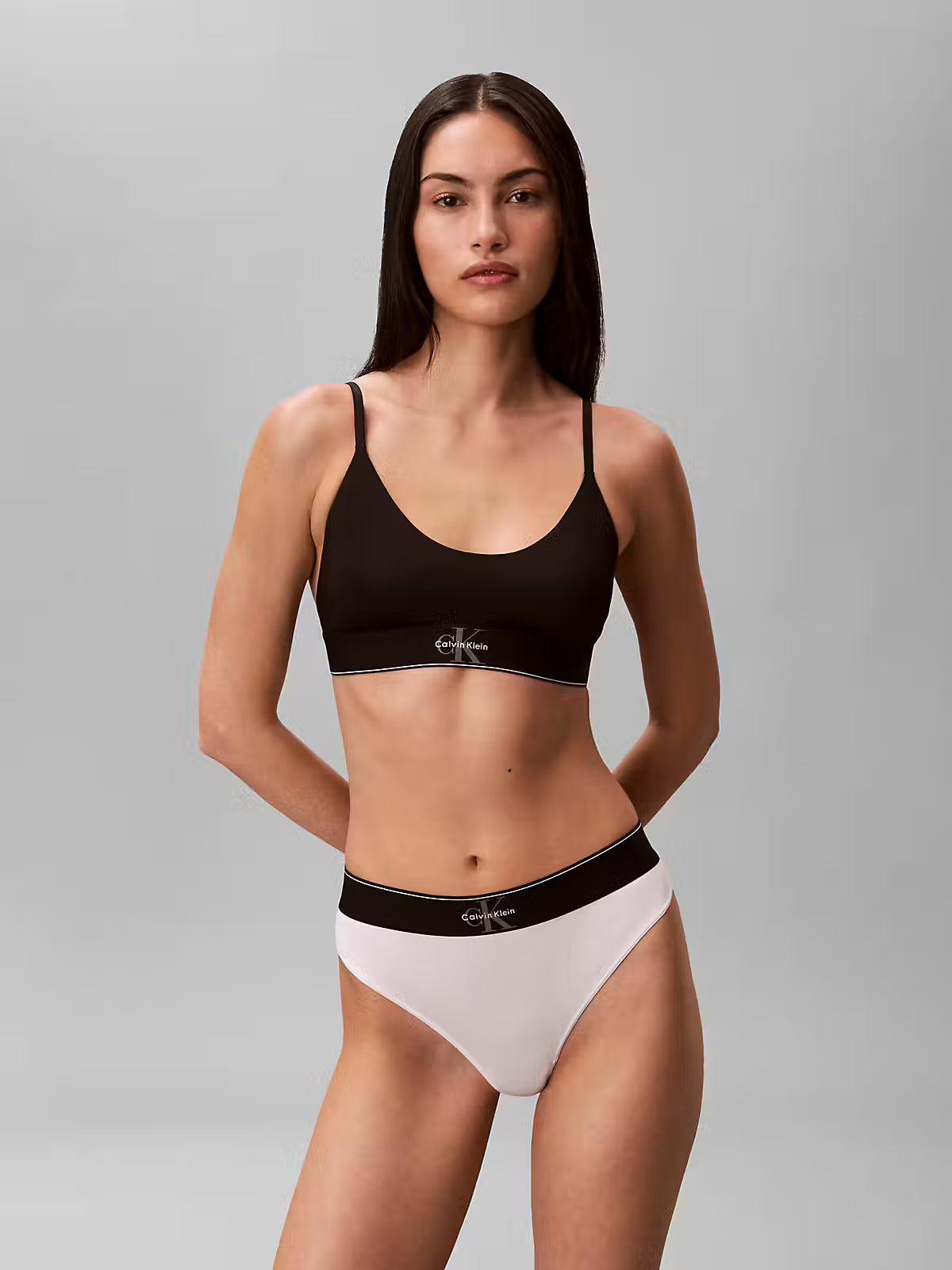Calvin Klein Logo Thong White