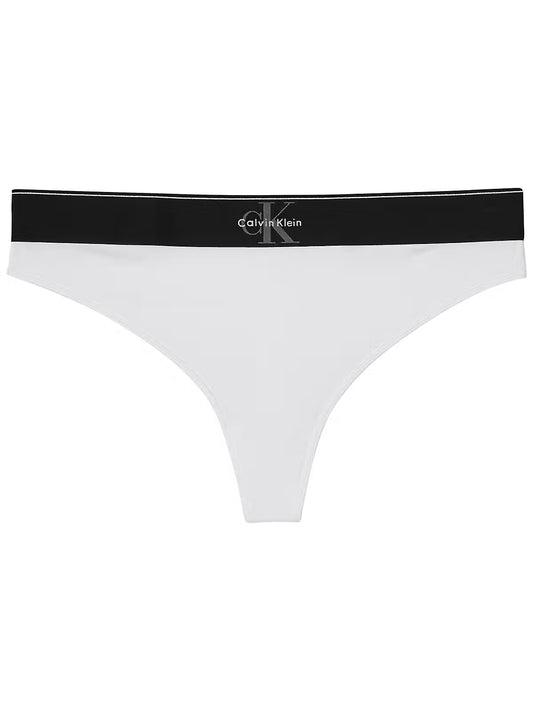Calvin Klein Logo Thong White