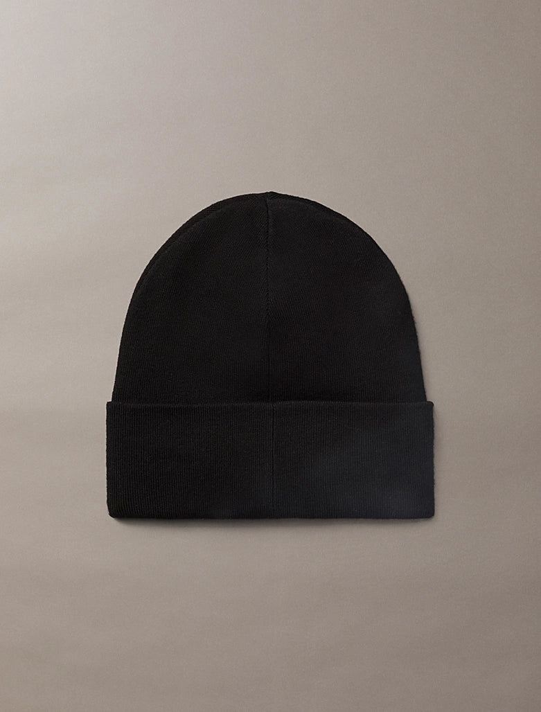 Calvin Klein Fine Rib Beanie Black - Mojo Independent Store
