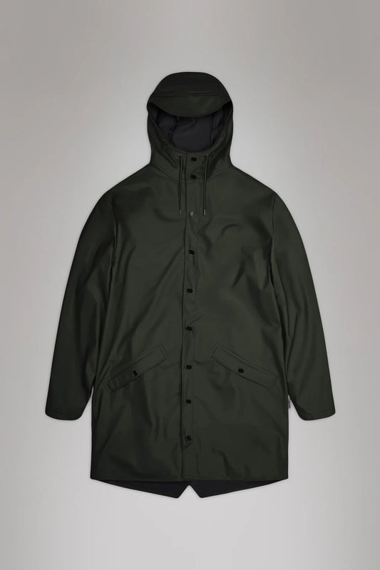 Rains Long Jacket Green