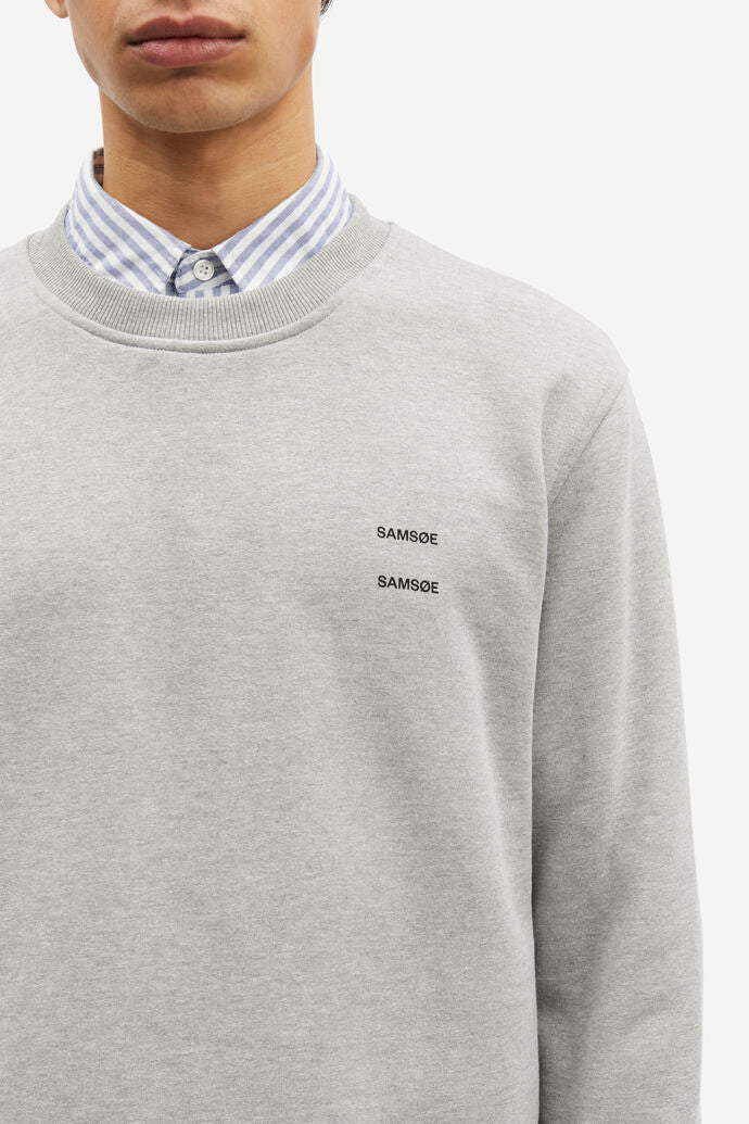 Samsøe Samsøe Joel Crew Neck Grey Melange