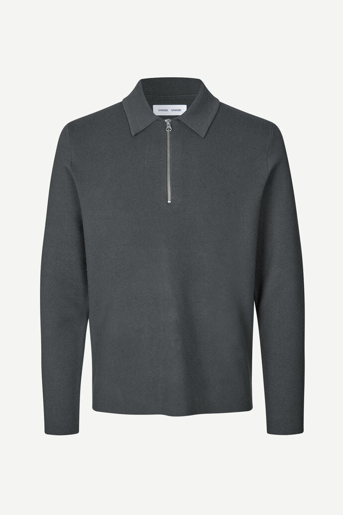 Samsøe Samsøe Guna Half Zip Volcanic Ash