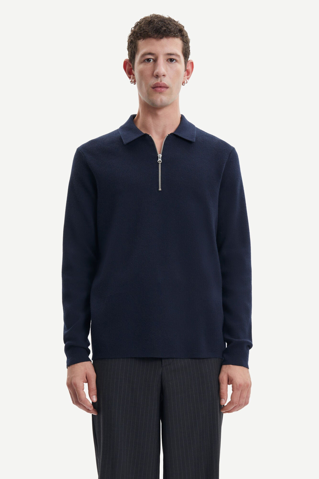 Samsøe Samsøe Guna Half Zip Sky Captain