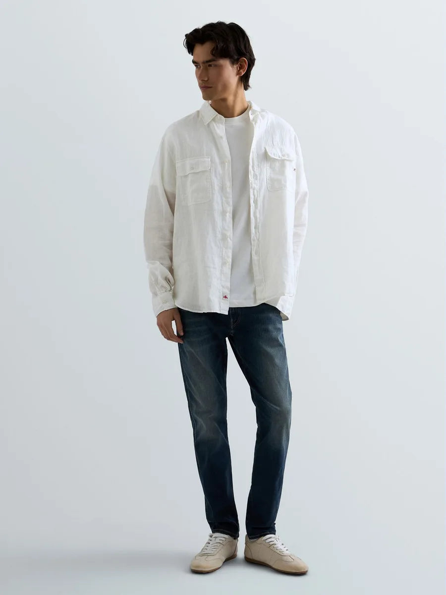 Replay Anbass Jeans Hyperflex Stretch Denim Blue Brown Patch