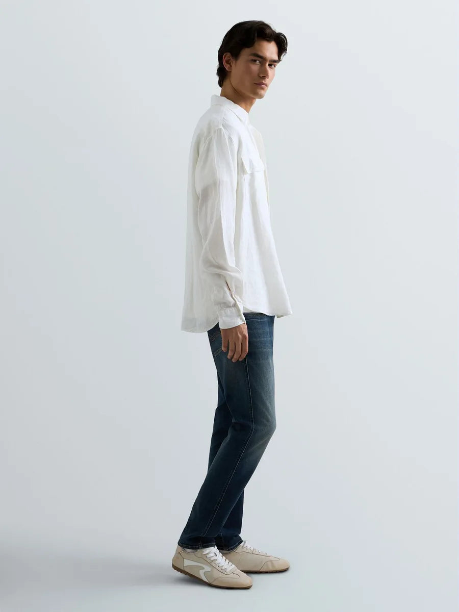 Replay Anbass Jeans Hyperflex Stretch Denim Blue Brown Patch