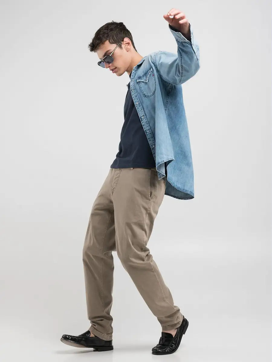 Replay Benni Hyperflex Regular Fit Chino Sand