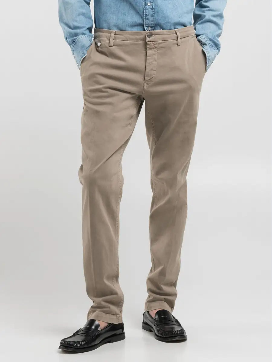 Replay Benni Hyperflex Regular Fit Chino Sand