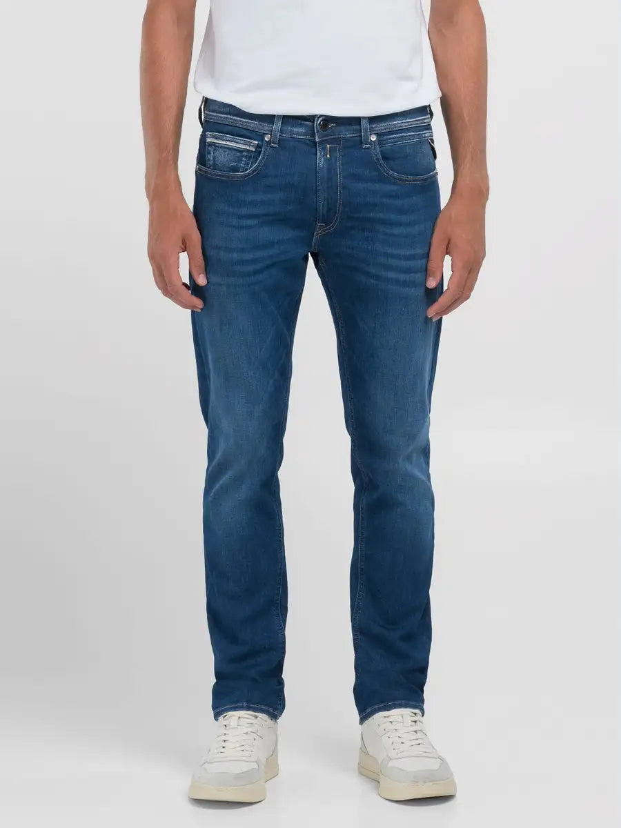 Replay Grover Jeans Hyperflex Red Cast Indigo Denim