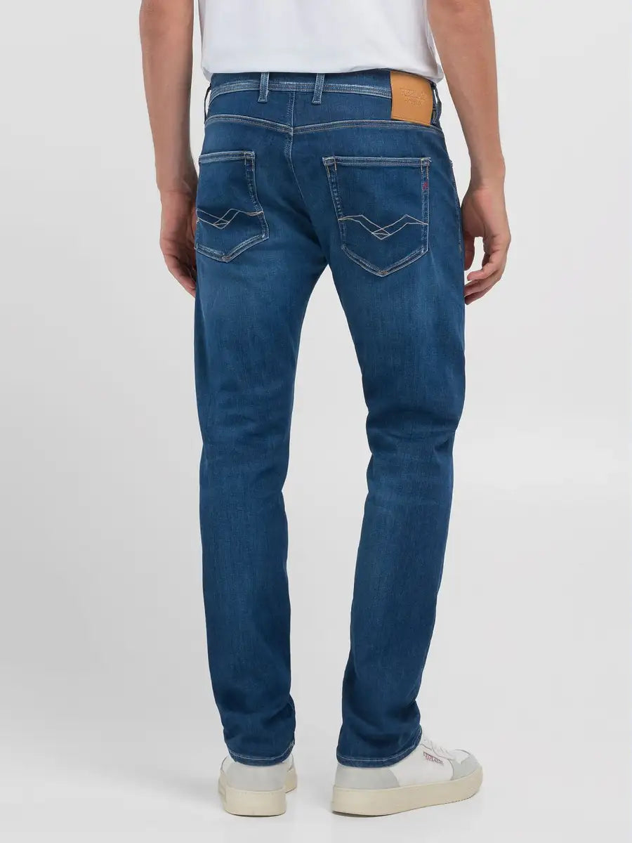 Replay Grover Jeans Hyperflex Red Cast Indigo Denim