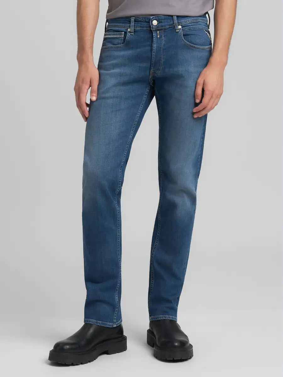 Replay Grover Jeans Dark Indigo Super Stretch Denim - Mojo Independent Store