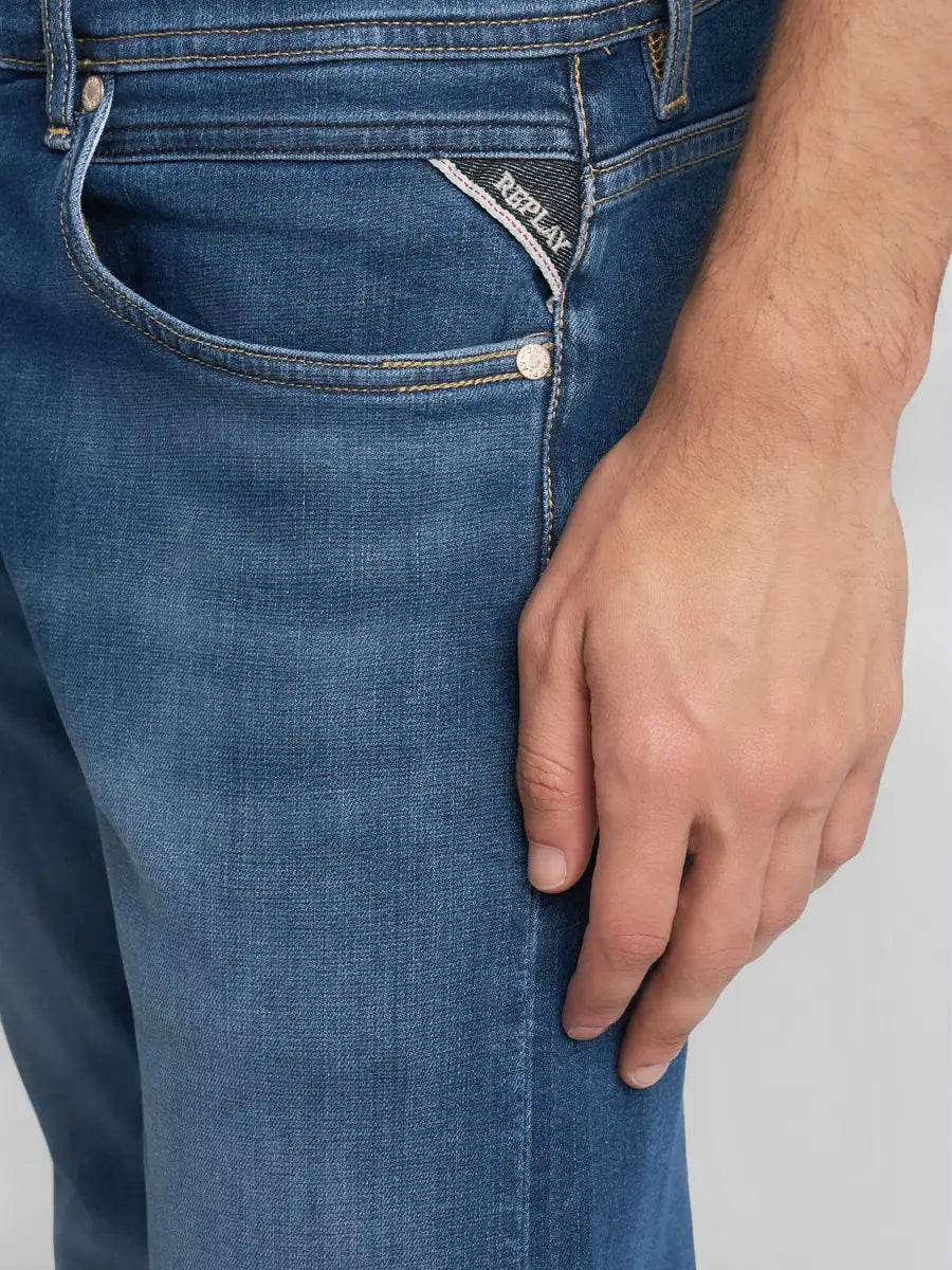 Replay Grover Jeans Dark Indigo Super Stretch Denim - Mojo Independent Store