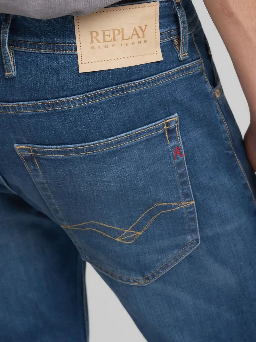 Replay Grover Jeans Dark Indigo Super Stretch Denim - Mojo Independent Store