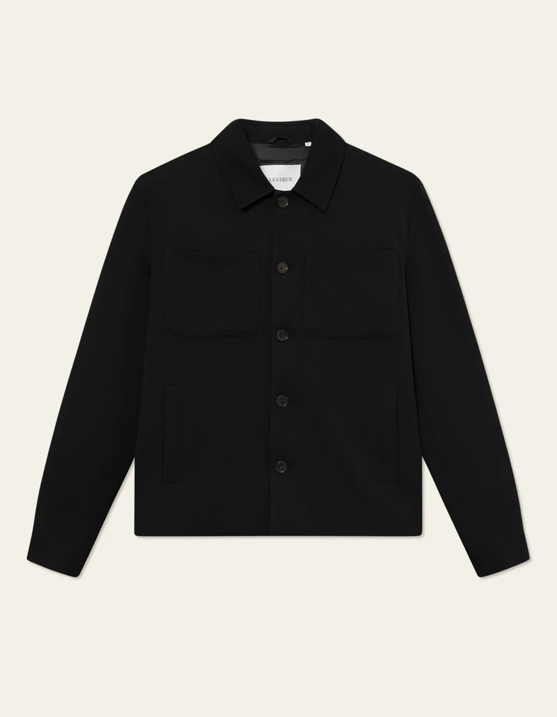 Les Deux Marseille Hybrid Jacket Black