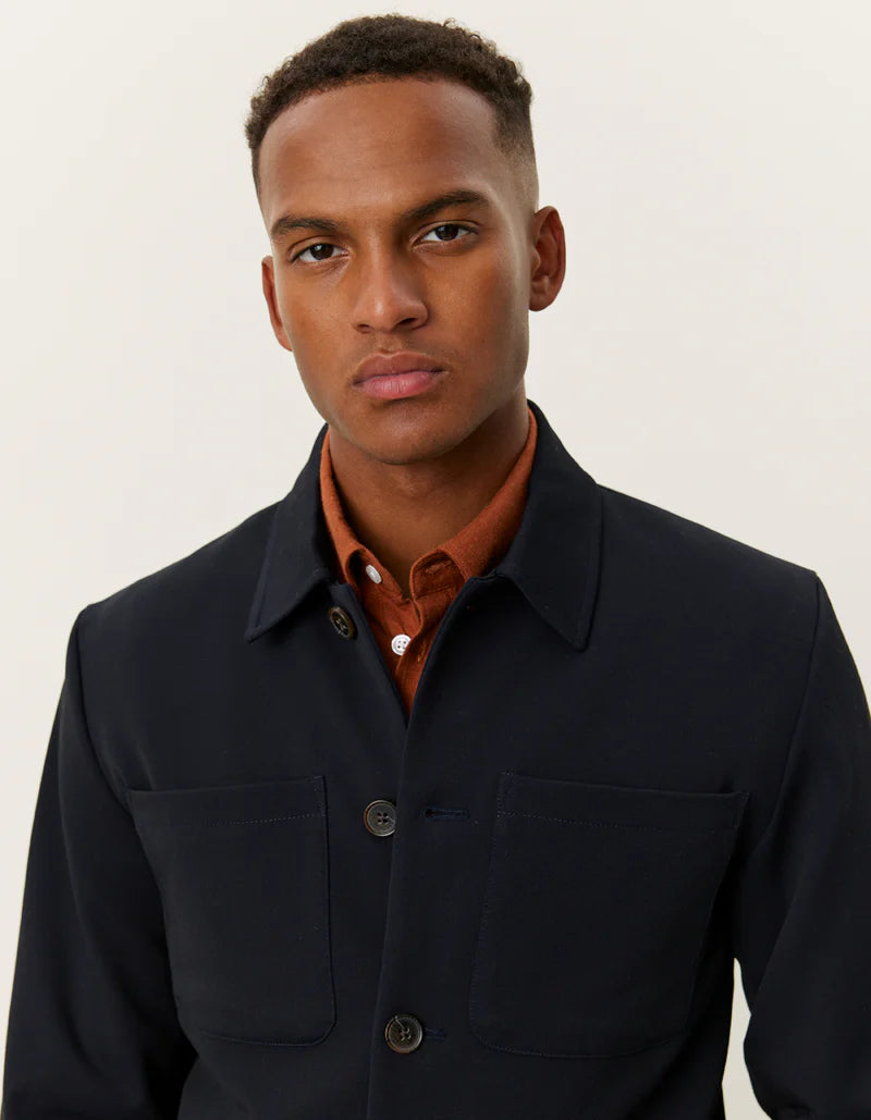 Les Deux Marseille Hybrid Jacket Navy