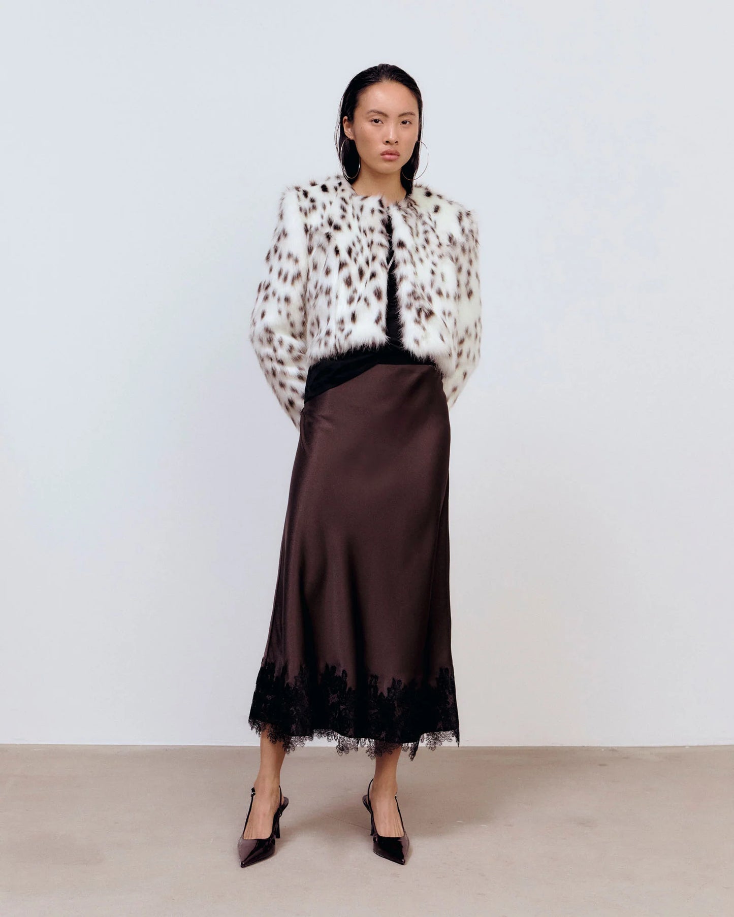 Ida Sjöstedt Mona Fur Jacket Cream