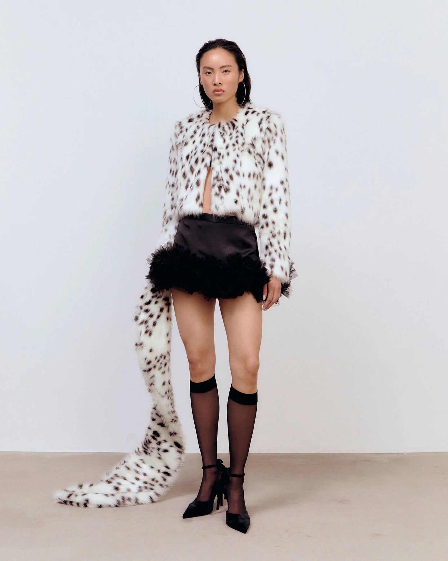 Ida Sjöstedt Mona Fur Jacket Cream