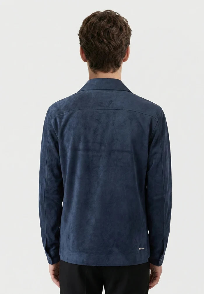 Ciszere Nash Vegan Suede Jacket Midnight Ocean