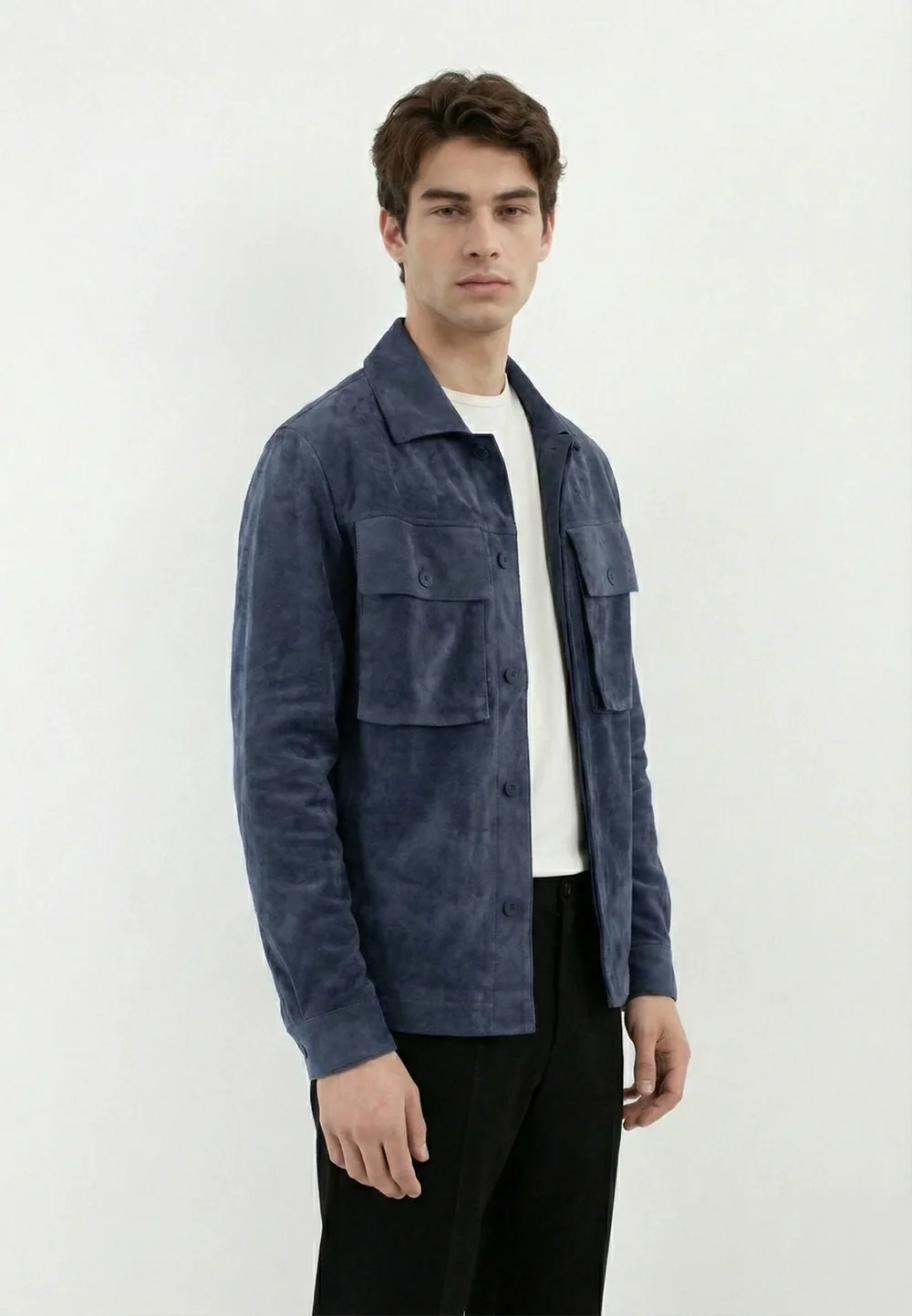 Ciszere Nash Vegan Suede Jacket Midnight Ocean