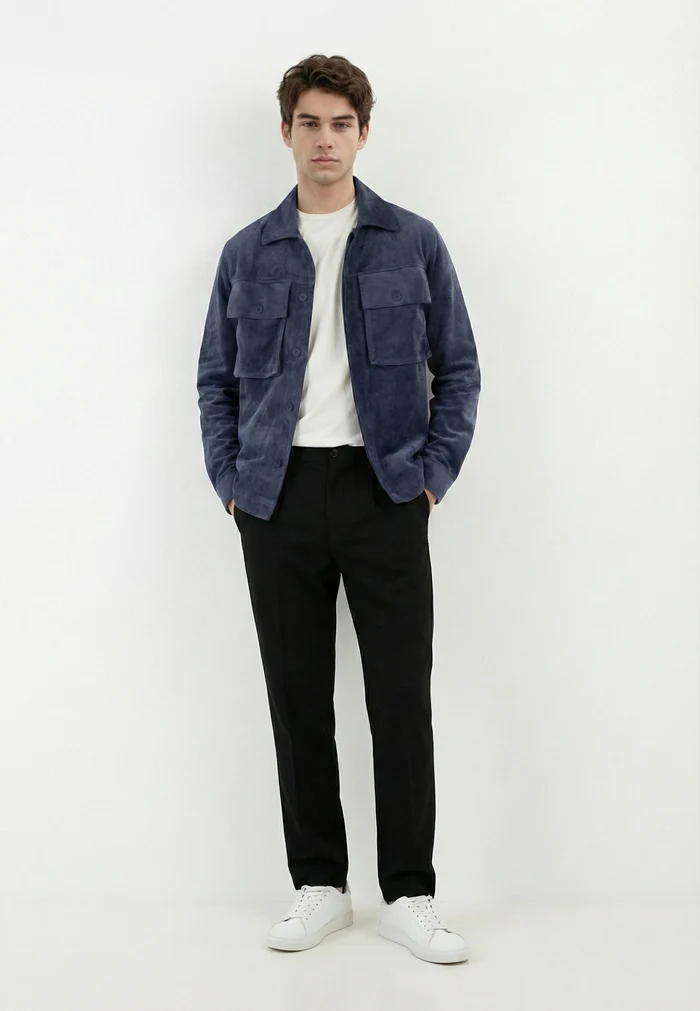 Ciszere Nash Vegan Suede Jacket Midnight Ocean