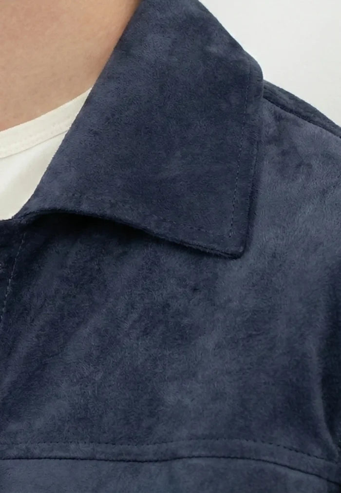Ciszere Nash Vegan Suede Jacket Midnight Ocean