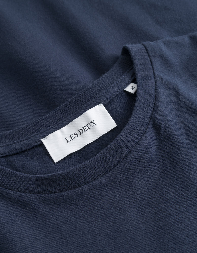 Les Deux Norregaard T-shirt Tonal Dark Navy