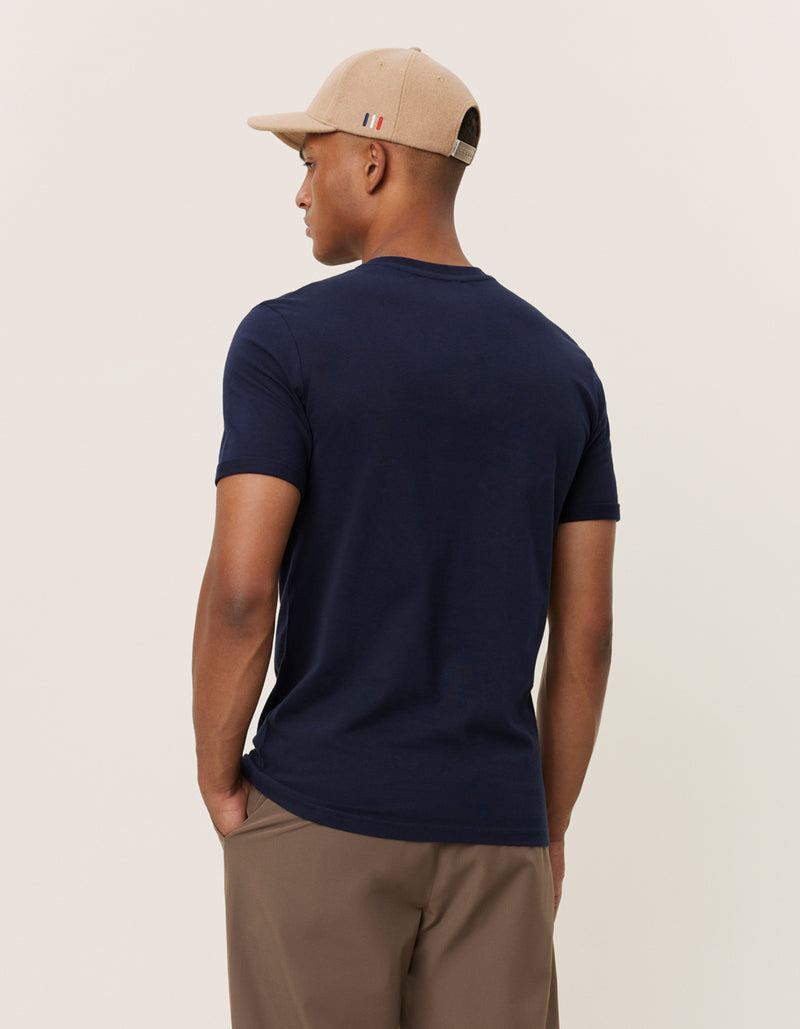 Les Deux Norregaard T-shirt Tonal Dark Navy