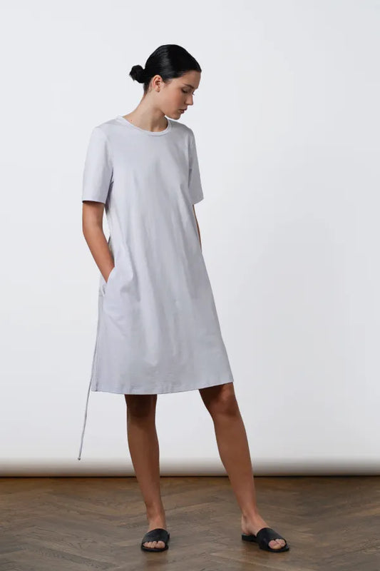 Residus Ofelia Org Cotton Dress Pale Blue