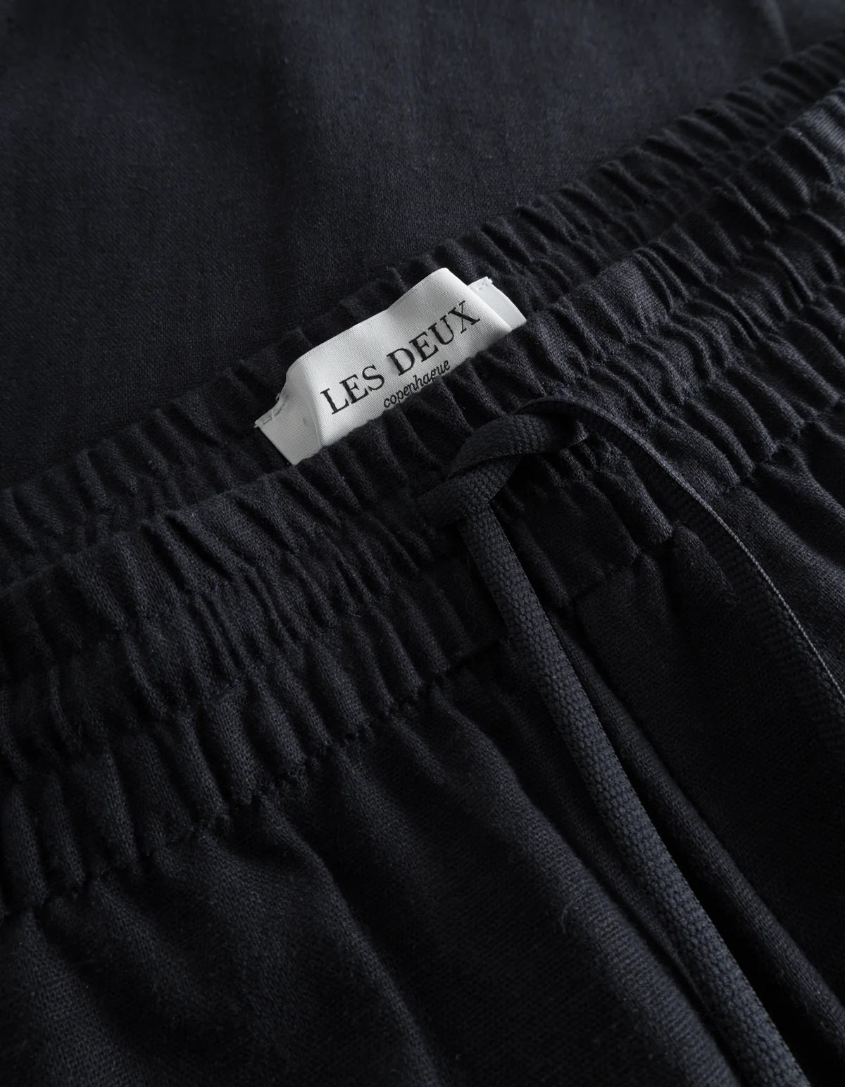 Les Deux Patrick Linen Pants Dark Navy