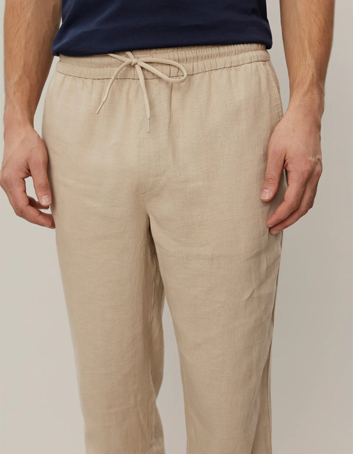 Les Deux Patrick Linen Pants Light Desert Sand