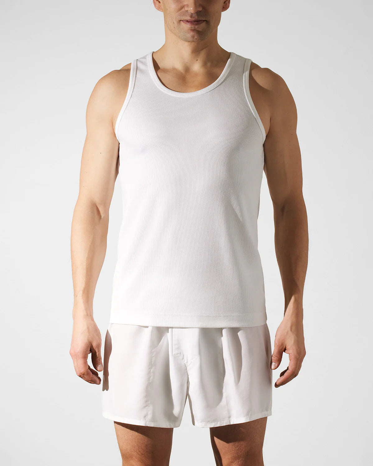 CDLP Rib Tank Top White