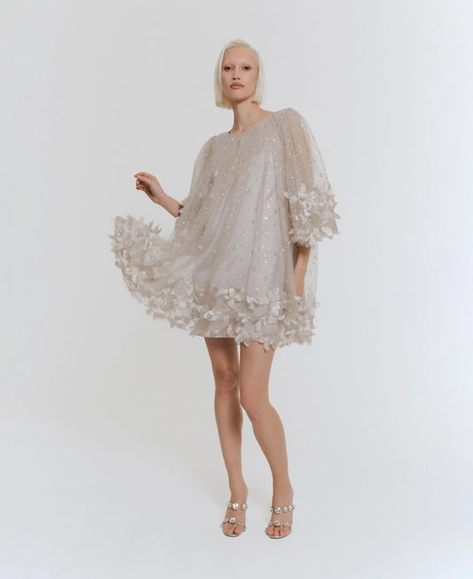 Ida Sjöstedt River Dress Pale Mushroom