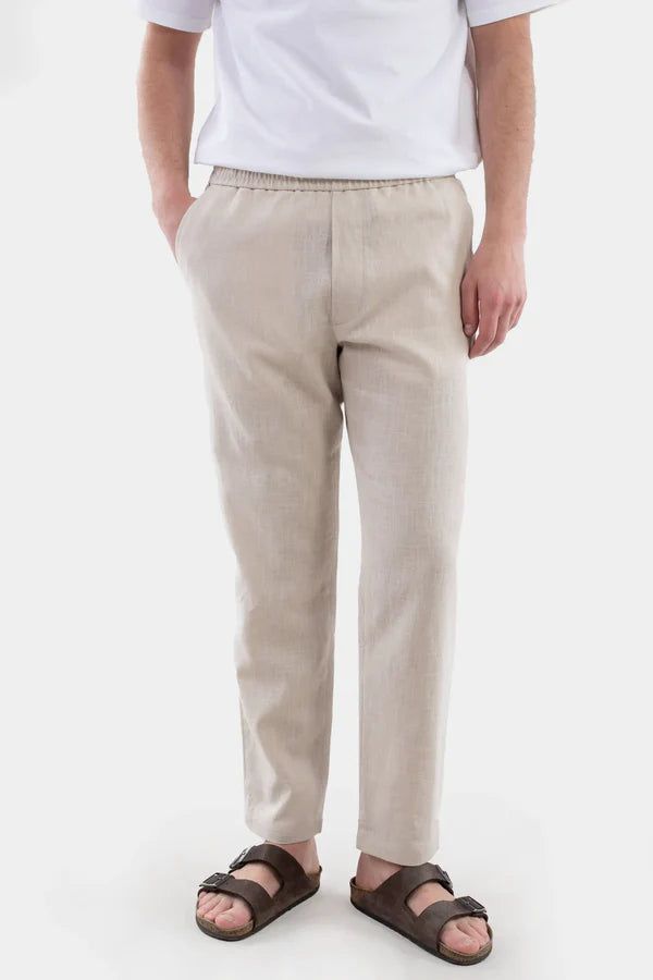 Ciszere Harlow Linen Trousers Sunburst Beige