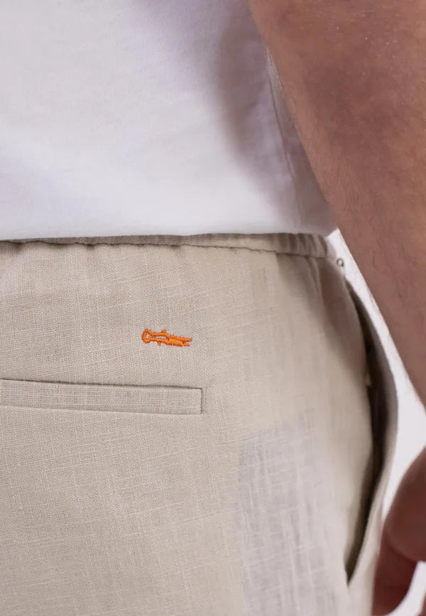 Ciszere Harlow Linen Trousers Sunburst Beige