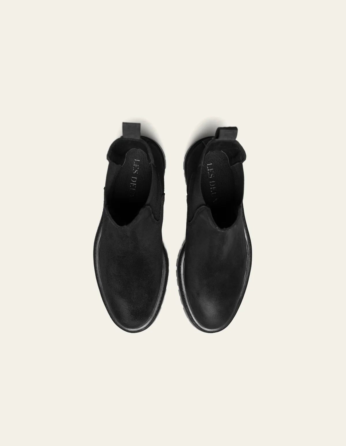 Les Deux Tatum Suede Chelsea Boot Black