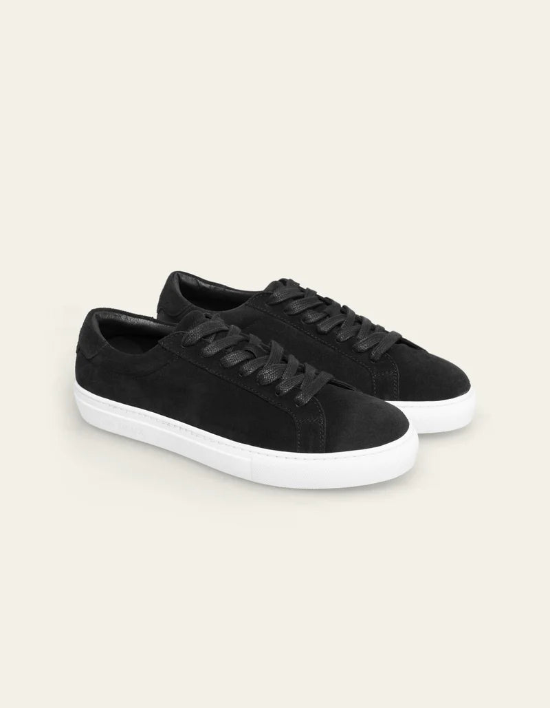 Les Deux Theodor Suede Sneaker Black