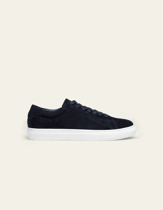 Les Deux Theodor Suede Sneaker Dark Navy