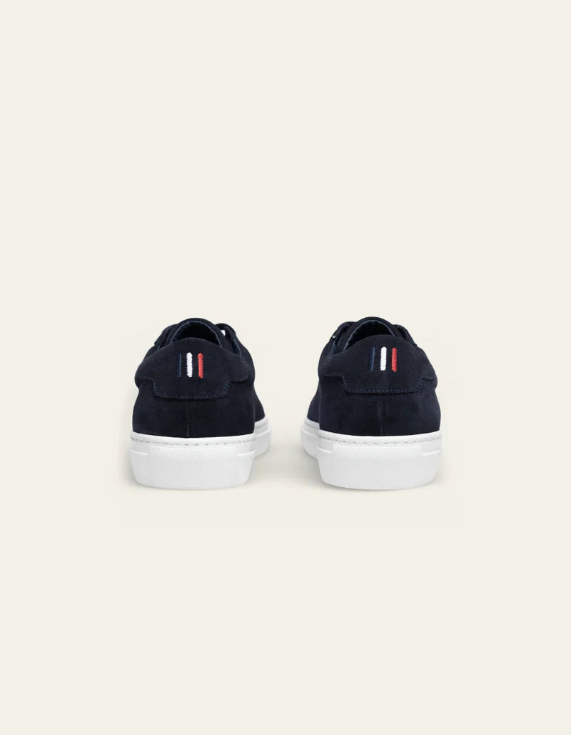 Les Deux Theodor Suede Sneaker Dark Navy