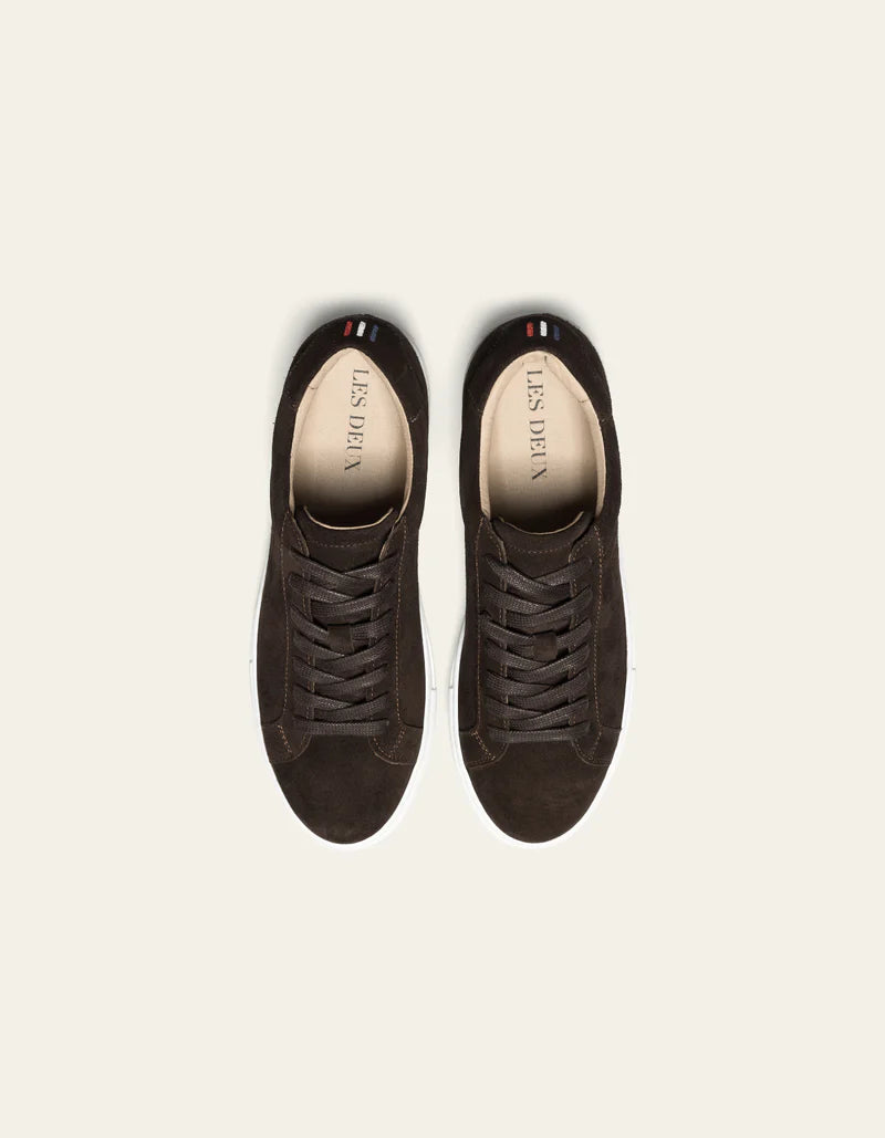 Les Deux Theodor Suede Sneaker Coffee Brown