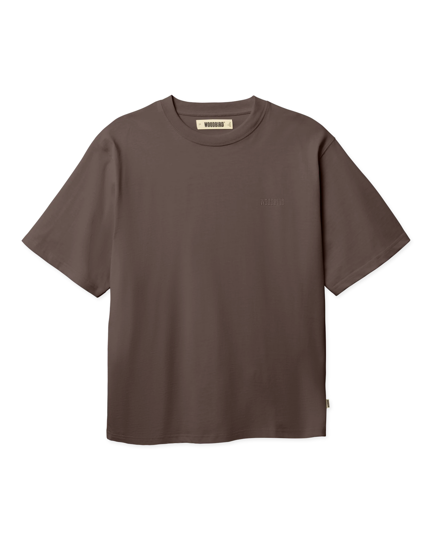 Woodbird Baine Base Tee Brown