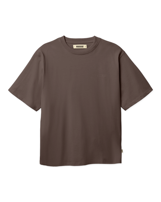 Woodbird Baine Base Tee Brown