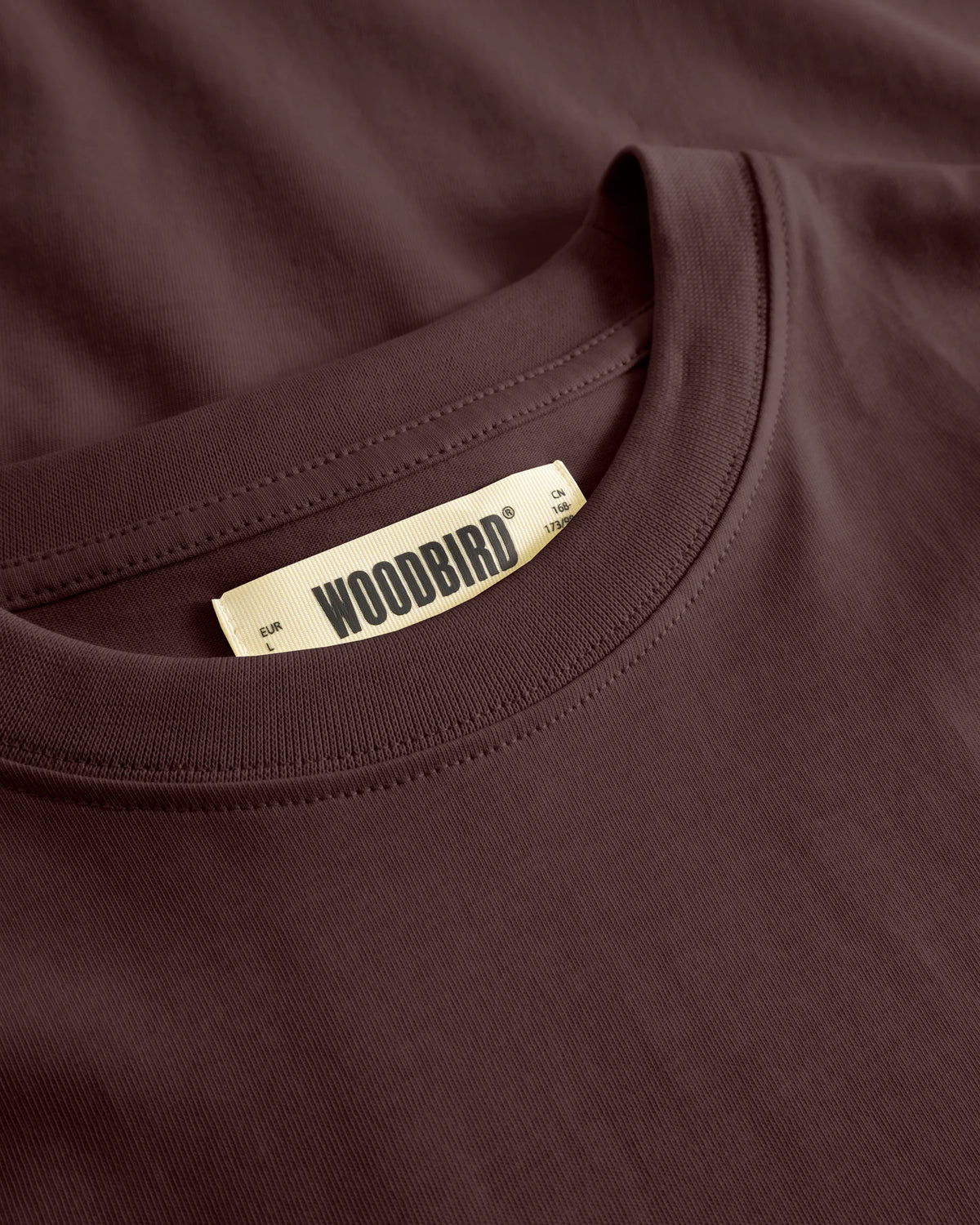 Woodbird Baine Base Tee Fudge Brown