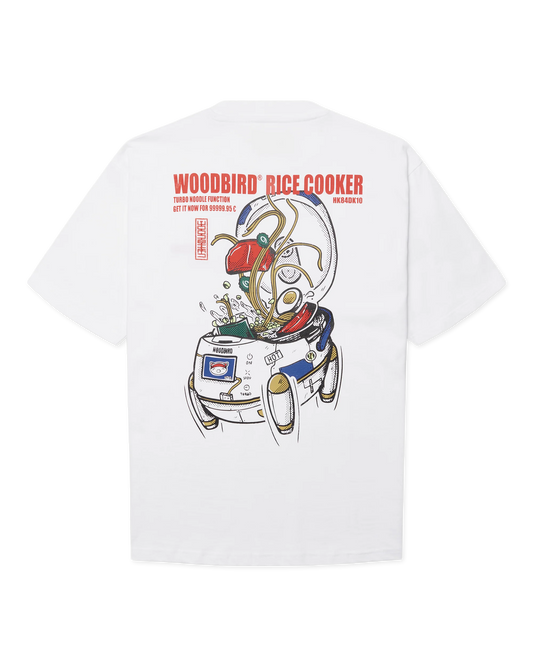 Woodbird Baine Cook Tee White
