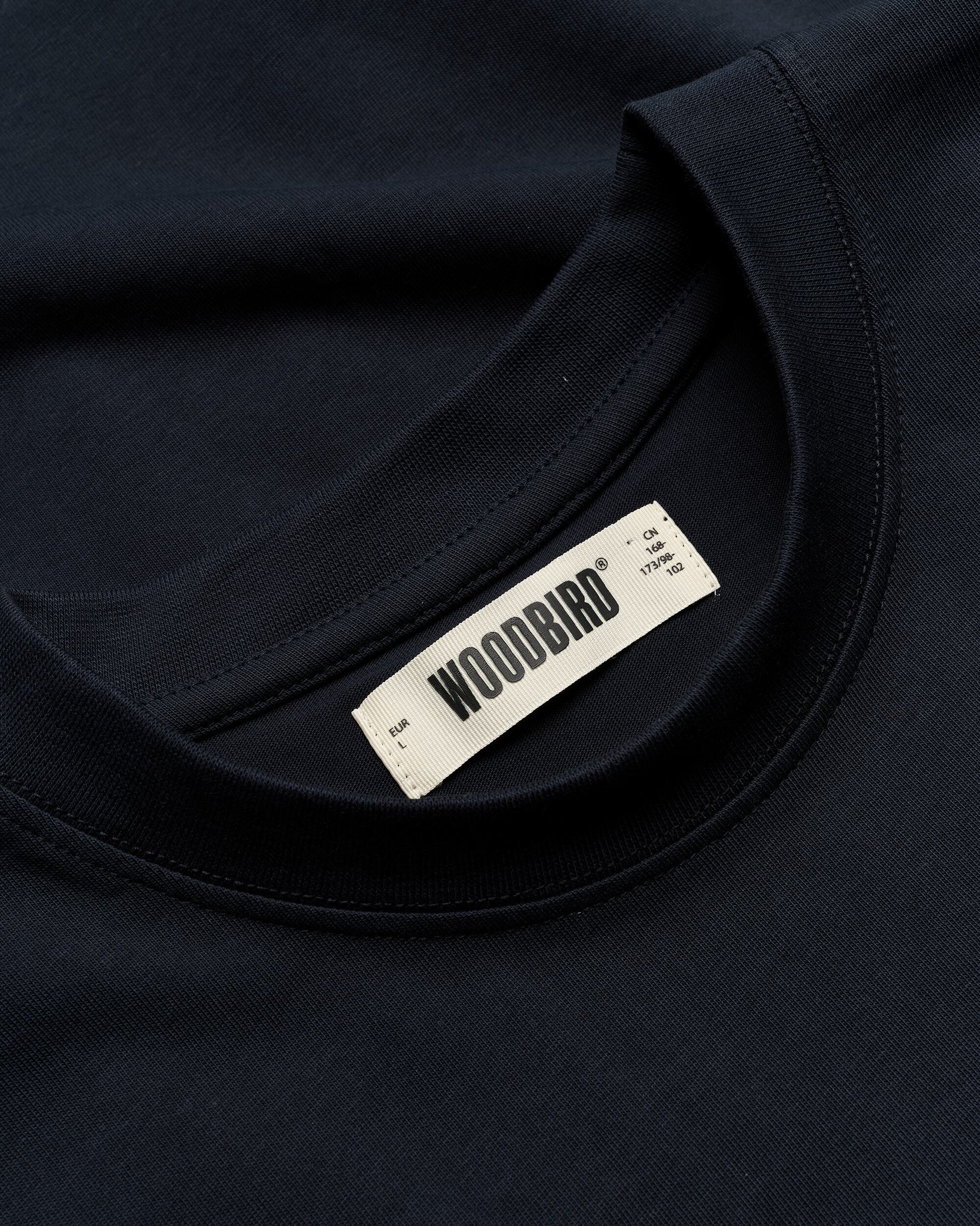 Woodbird  Baine Dim Sum Tee Dark Navy - Mojo Independent Store
