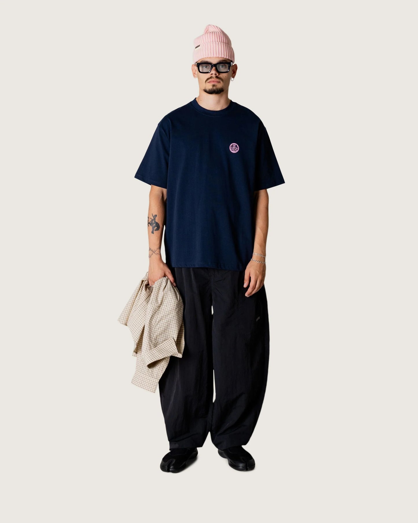 Woodbird  Baine Dim Sum Tee Dark Navy - Mojo Independent Store