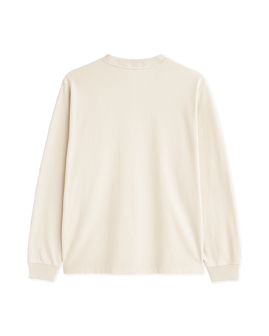 Woodbird Baine Base Tee LS Off White
