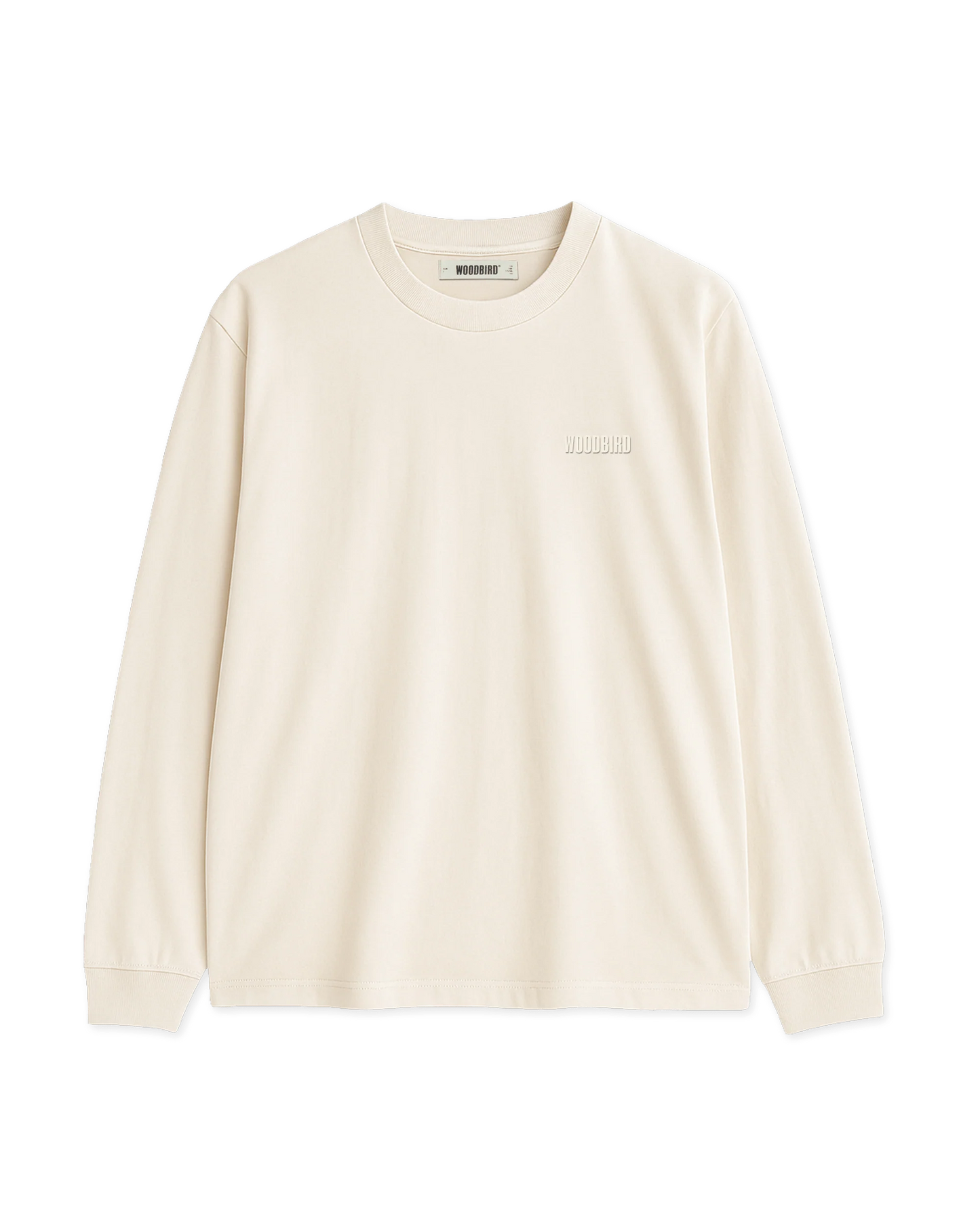 Woodbird Baine Base Tee LS Off White